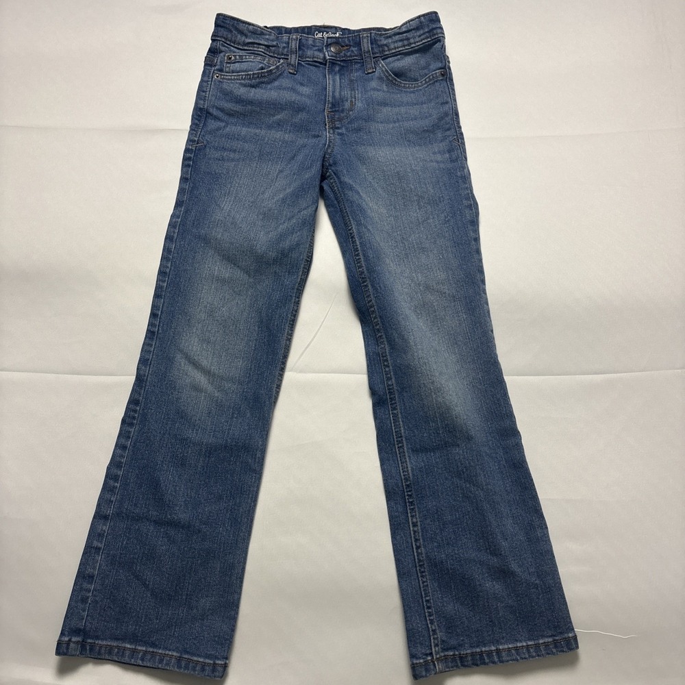 Cat & Jack Youth Girls Bootcut Jeans Size 10 Adjustable Waist